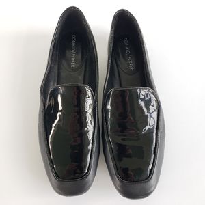DONALD J. PLINER Halia Black Patent Leather Loafer